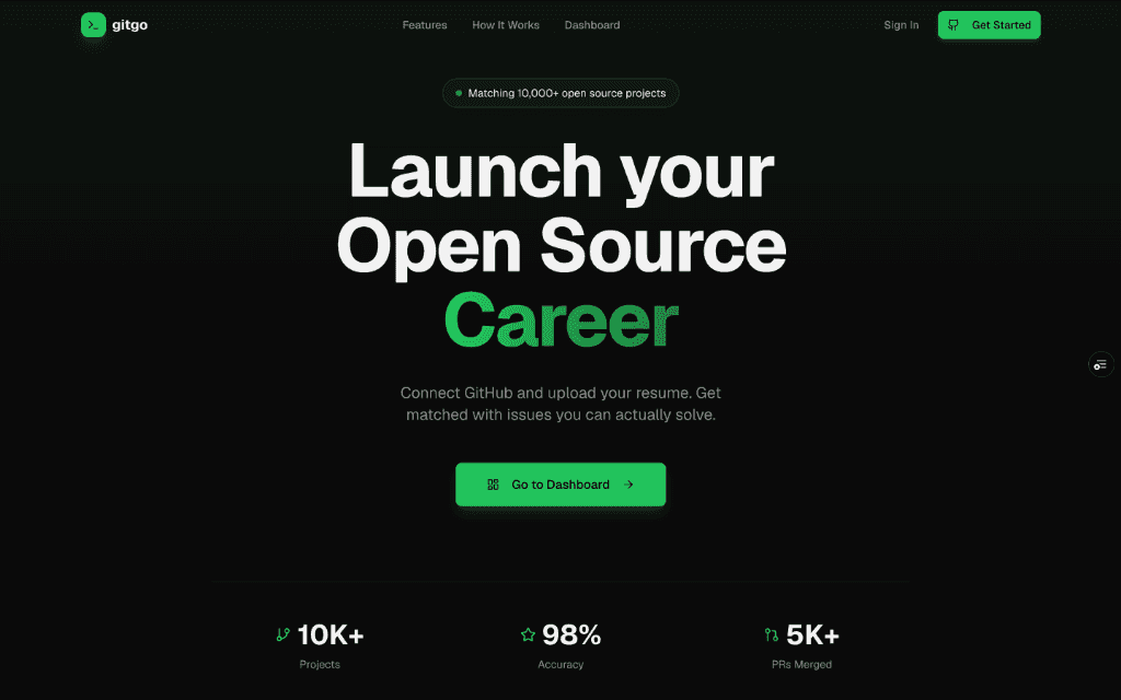 GitGo website preview